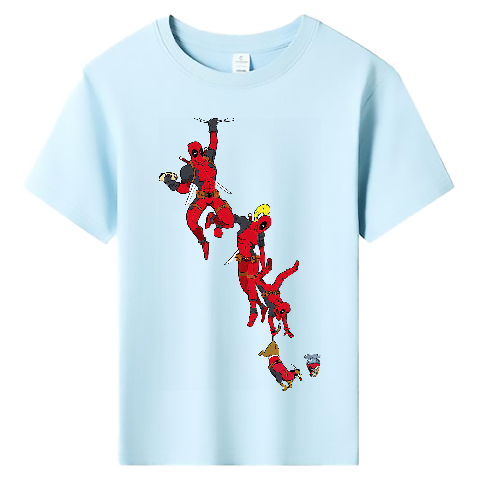 （画像用） Deadpool デッドプール 綿100％キッズTシャツ（フロントプリント）
